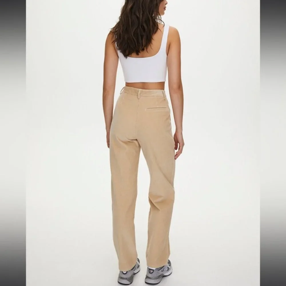 ❗️SOLD❗️Wilfred Yellow Corduroy Lennox Pants Size 6 - Picture 3 of 11